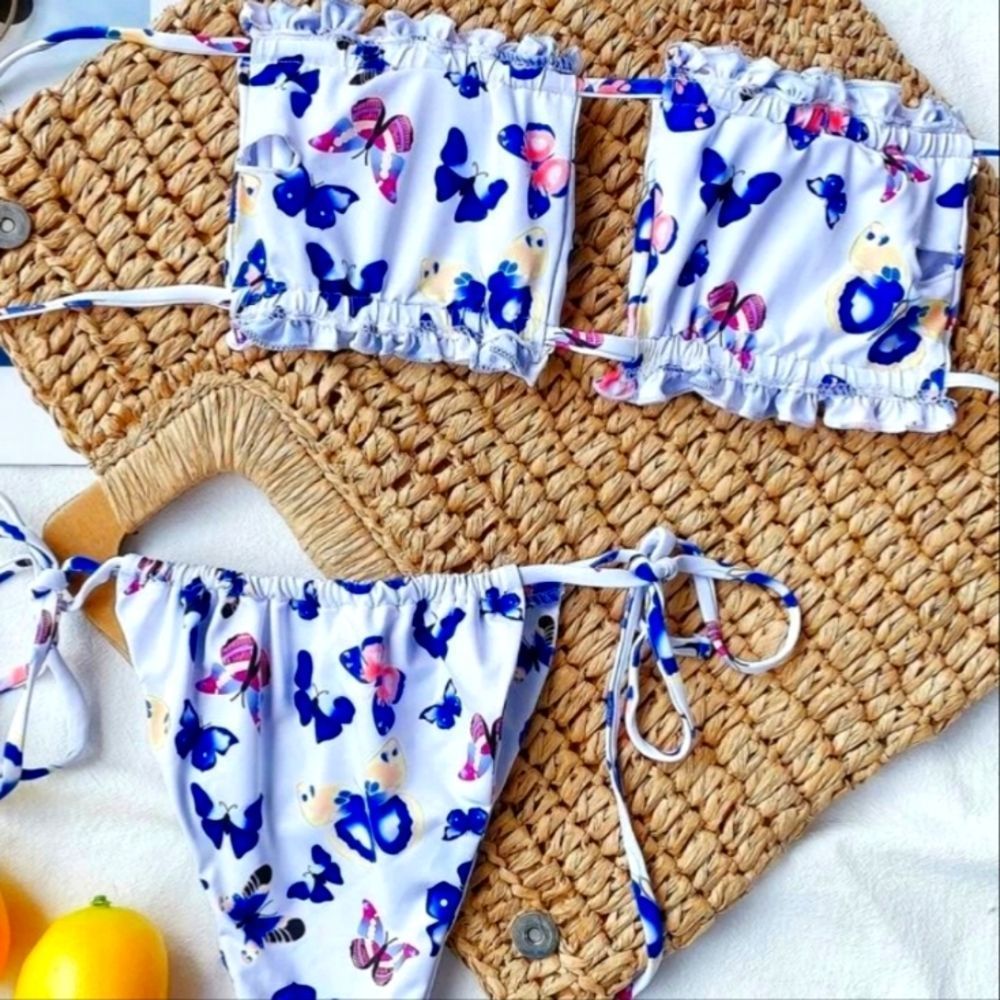 Hazel and Olive bandeau bikini.